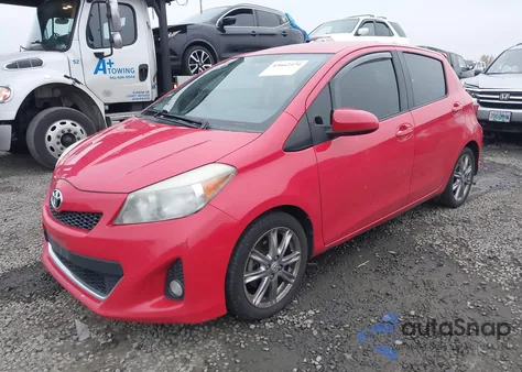 2013 Toyota Yaris Se z USA, uszkodzony, nr VIN JTDKTUD36DD563340